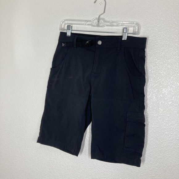 PrAna Stretch Zion Shorts Mens 30x12 Black Hiking Cargo Nylon Trail Outdoor - Picture 4 of 15